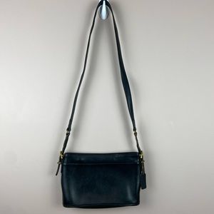 COACH | Equestrian black Satchel Vintage Crossbody purse Removable Strap 9802